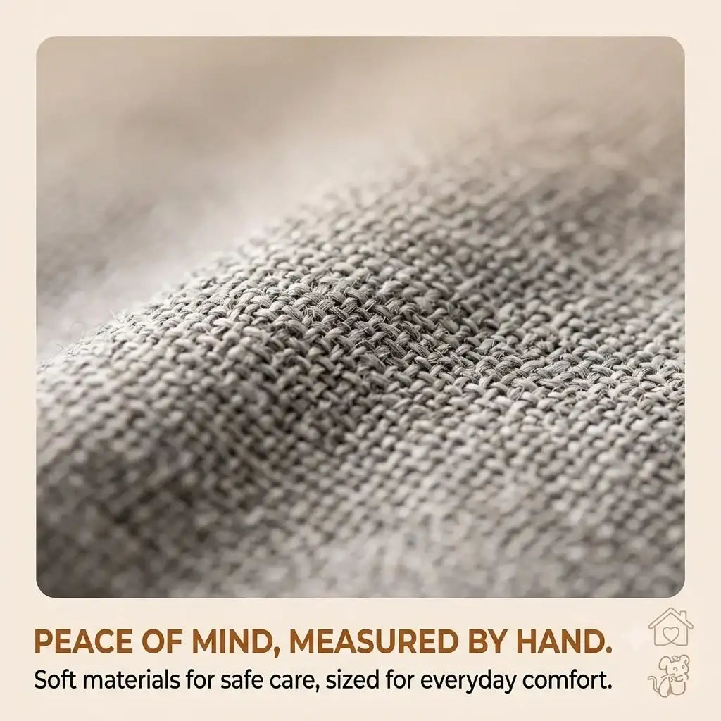 close-up of silicone bristles on
glove for removing pet hair