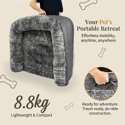 Sofa couch pet dog bed folded compact for portable travel, 8.8kg lightweight design.